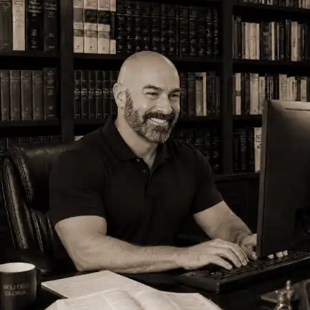 Scott Roberts in his office
